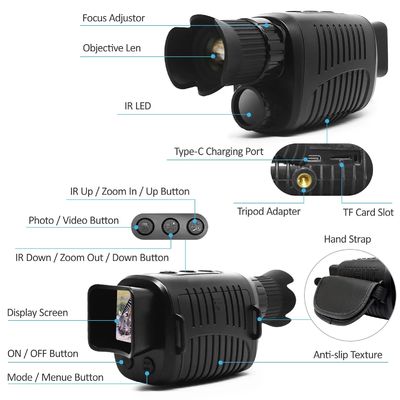 5X Digital Zoom Night Vision Scope Infrared Night Vision Monocular