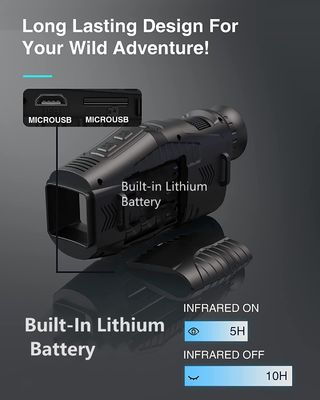 Digital Monocular Night Vision Infrared Illuminator Video Recording